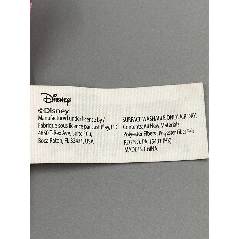 Disney Minnie Mouse Plush Lovey Rattle Pink Baby Security Blanket